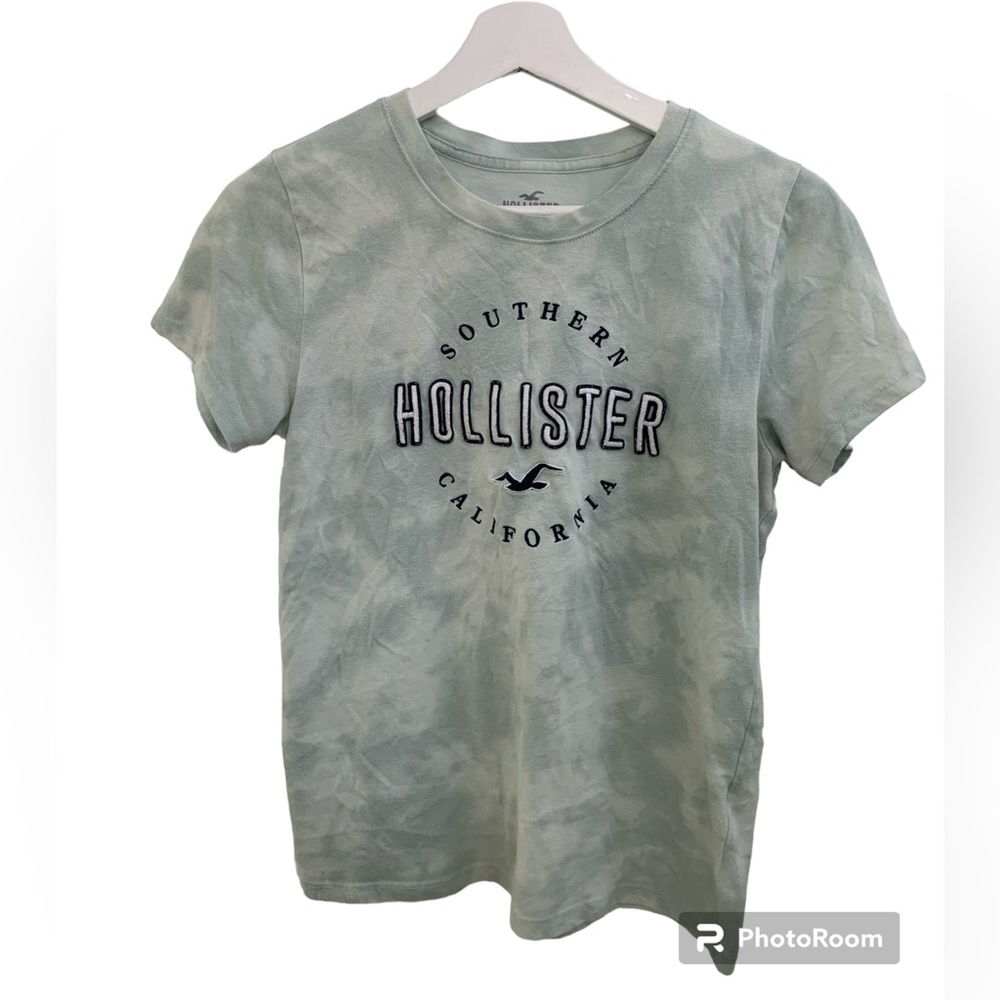 Hollister Classic T Shirt Blue Tye Die, Size S
